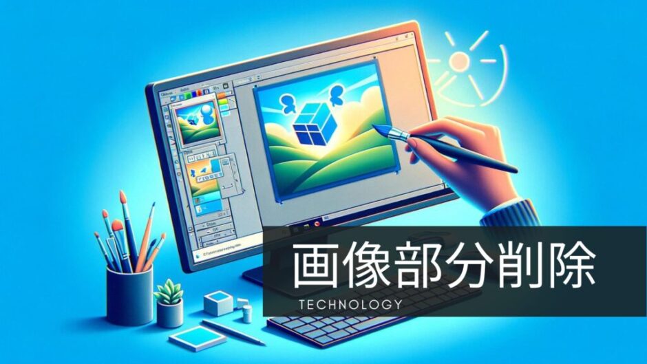 WindowsPaint3Dで画像部分削除